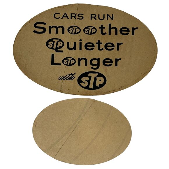 Vintage 60s 70s Lot of 2 STP Oil Stickers Auto Racing Motorsports Indy 500 6" - Picture 3 of 4